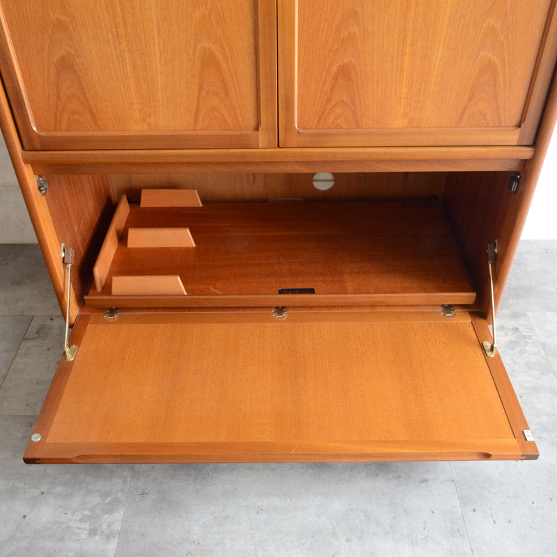 Nathan ネイサン チークテレビキャビネット 54(天板剥離再塗装済）