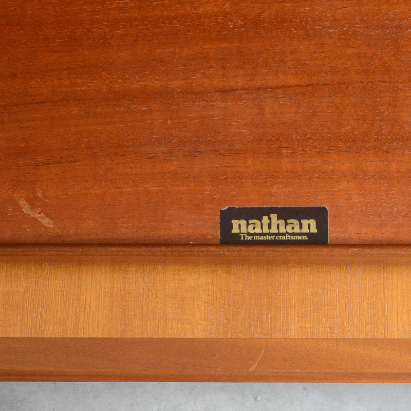 Nathan ネイサン チークテレビキャビネット 54(天板剥離再塗装済）