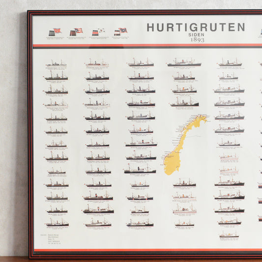 ヴィンテージ　フレーム　HURTIGRUTEN(クルーズ船）