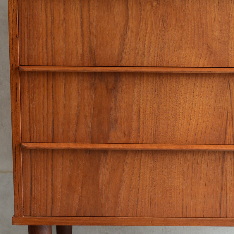 デンマーク ヴィンテージ チーク ５段チェスト 6-11(ウッドオイル仕上）