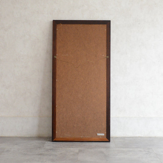 デンマークヴィンテージ  ローズウッド タイル付ミラー6-79