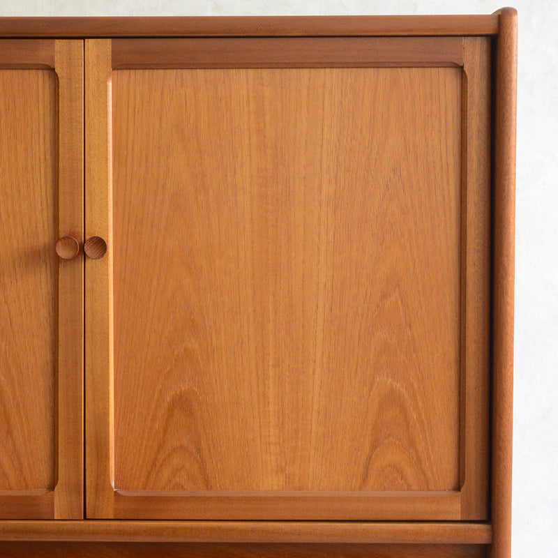 Nathan ネイサン チークテレビキャビネット 54(天板剥離再塗装済）