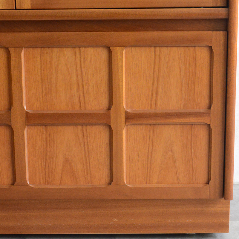 Nathan ネイサン チークテレビキャビネット 54(天板剥離再塗装済）