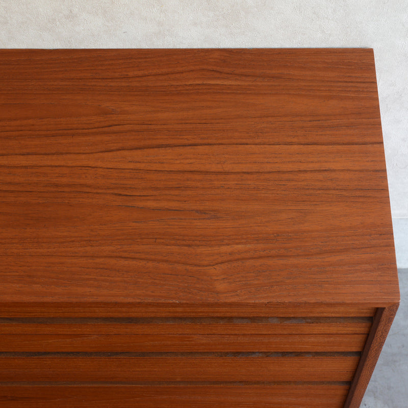 スウェーデン ヴィンテージ  チーク３段チェスト 5-30(ウッドオイル仕上）