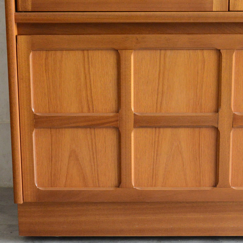 Nathan ネイサン チークテレビキャビネット 54(天板剥離再塗装済）