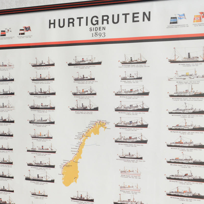 ヴィンテージ　フレーム　HURTIGRUTEN(クルーズ船）
