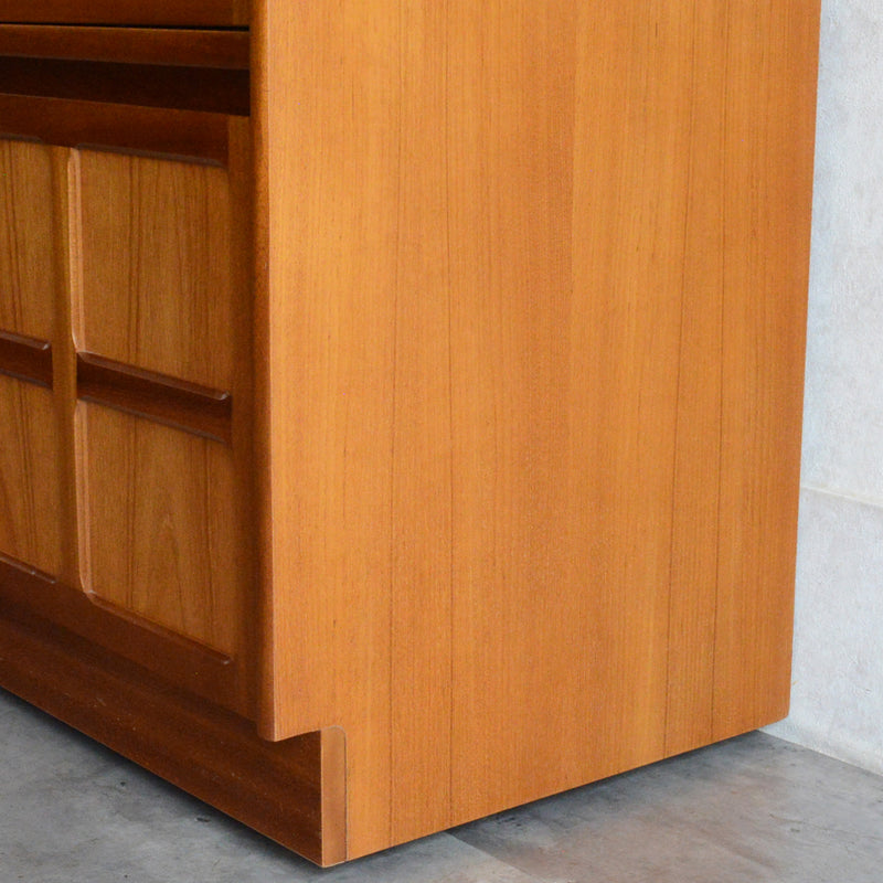 Nathan ネイサン チークテレビキャビネット 54(天板剥離再塗装済）