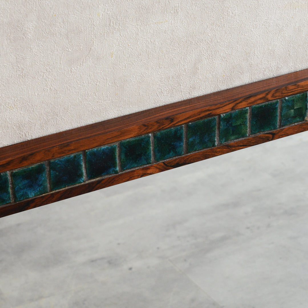 デンマークヴィンテージ  ローズウッド タイル付ミラー6-79