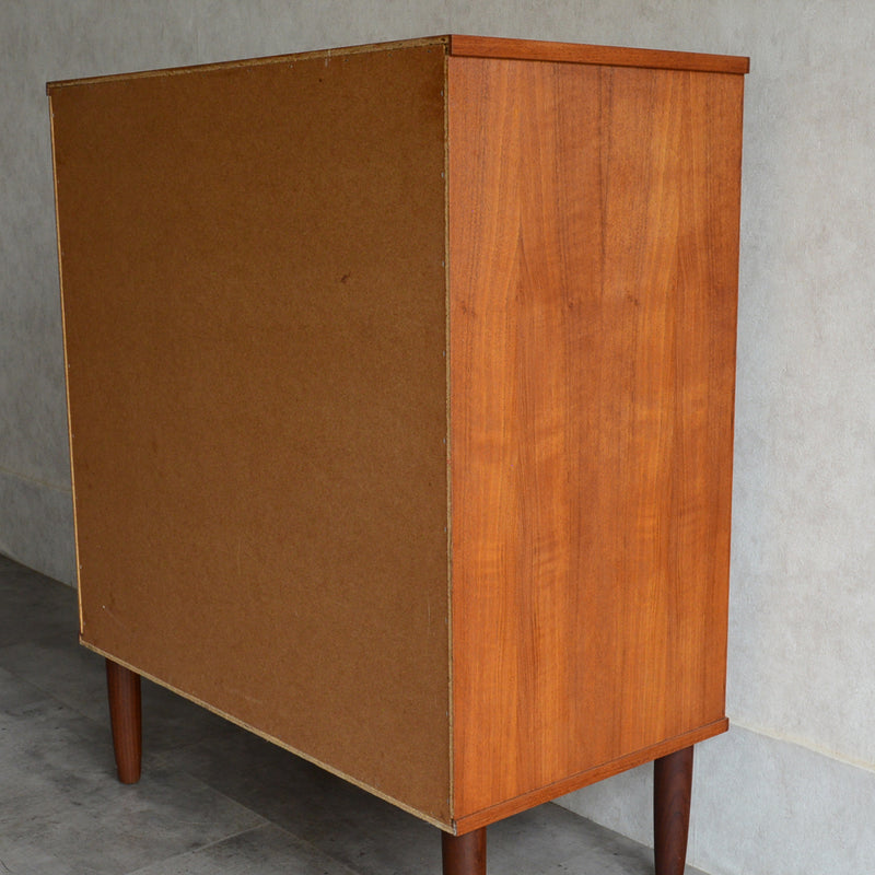 デンマーク ヴィンテージ チーク ５段チェスト 6-11(ウッドオイル仕上）