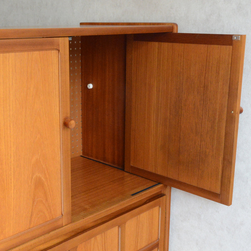 Nathan ネイサン チークテレビキャビネット 54(天板剥離再塗装済）