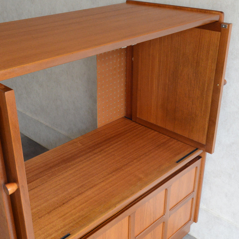 Nathan ネイサン チークテレビキャビネット 54(天板剥離再塗装済）