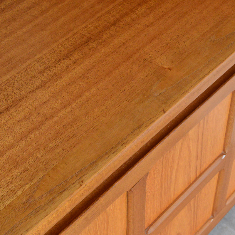 Nathan ネイサン チークテレビキャビネット 54(天板剥離再塗装済）