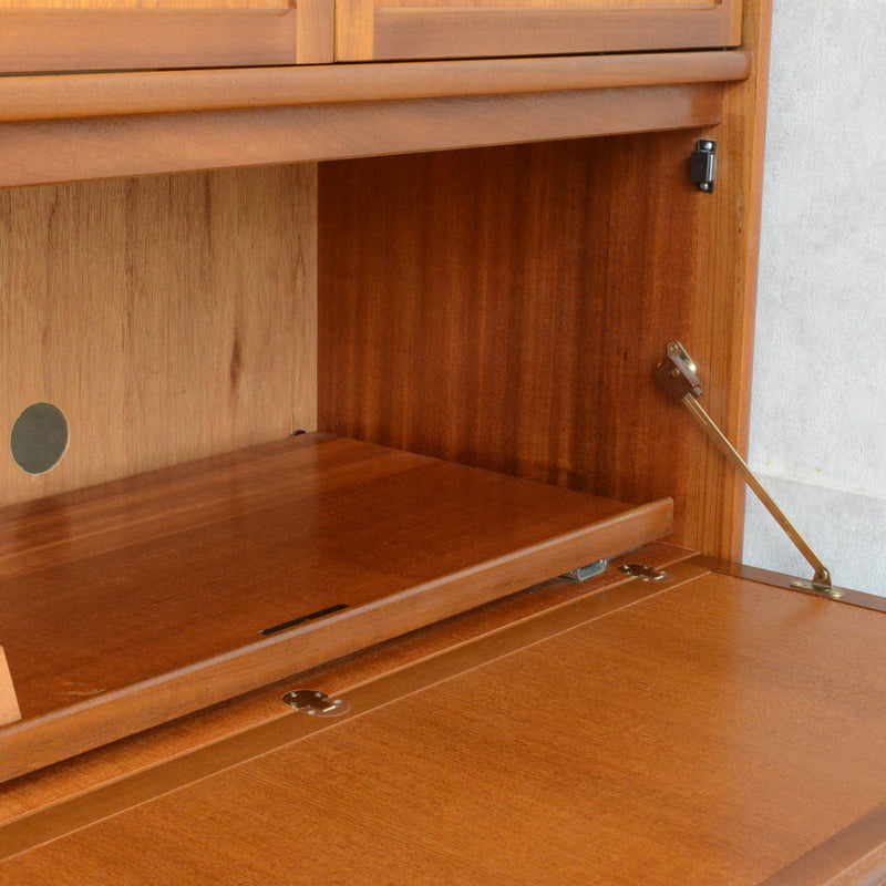 Nathan ネイサン チークテレビキャビネット 54(天板剥離再塗装済）