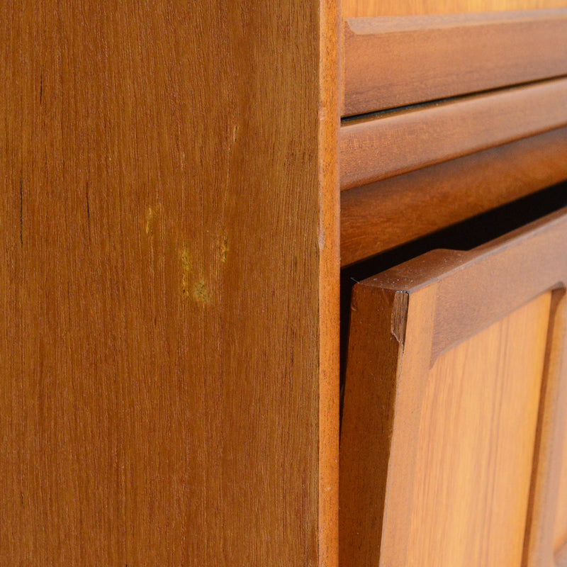 Nathan ネイサン チークテレビキャビネット 54(天板剥離再塗装済）