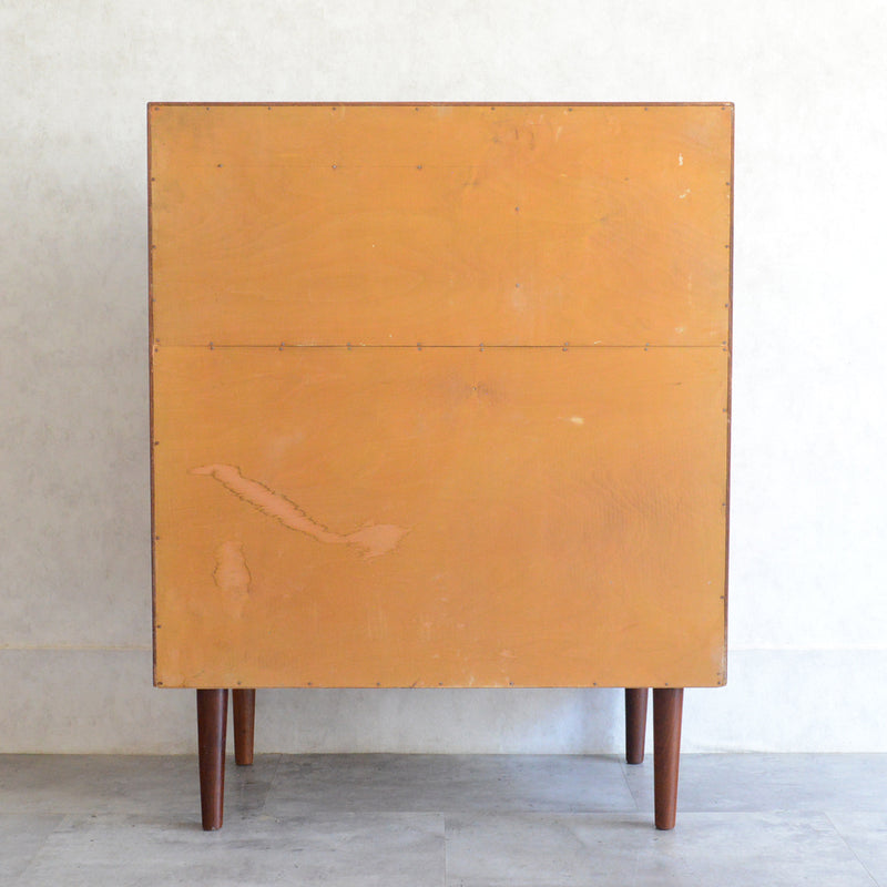 デンマークヴィンテージ　チークビューロー（ミラー付）　D-2