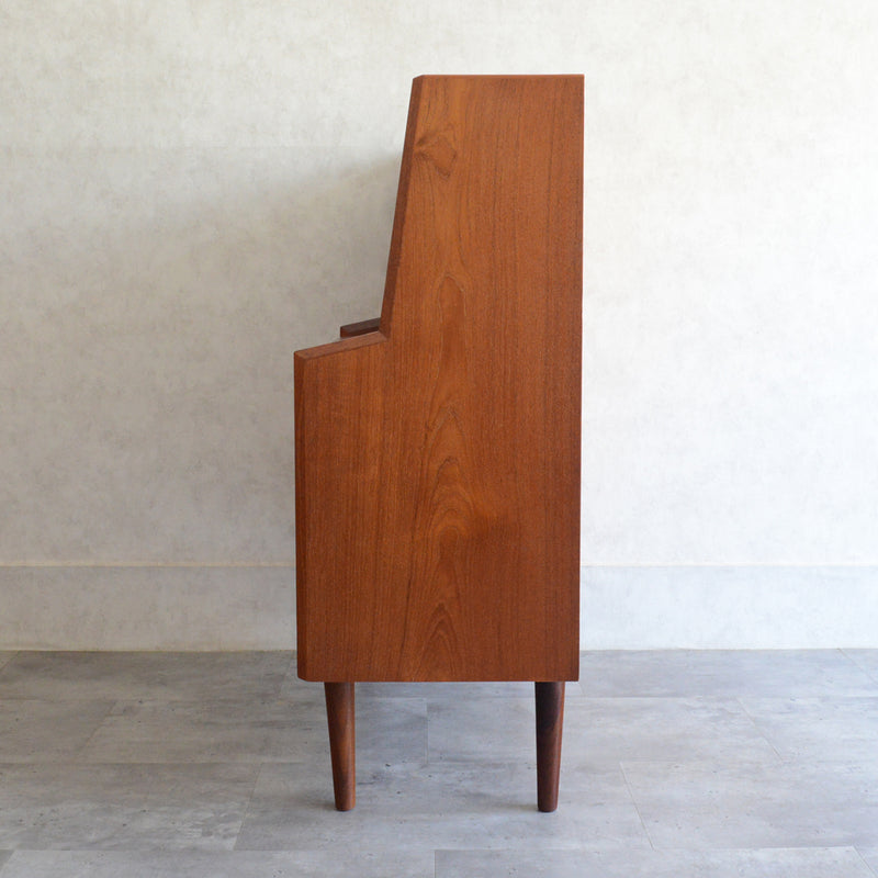 デンマークヴィンテージ　チークビューロー（ミラー付）　D-2