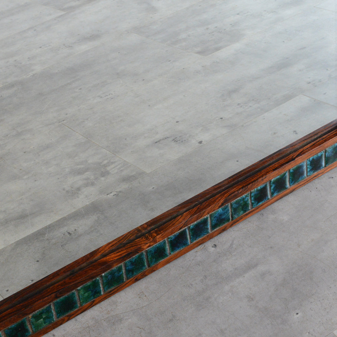 デンマークヴィンテージ  ローズウッド タイル付ミラー6-79