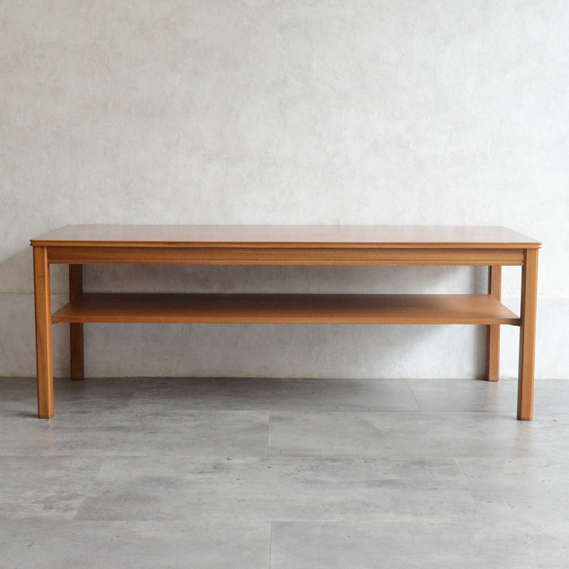 ミッドセンチュリー チーク ローテーブル 64(下棚付)