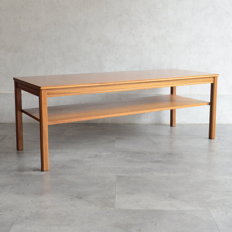 ミッドセンチュリー チーク ローテーブル 64(下棚付)