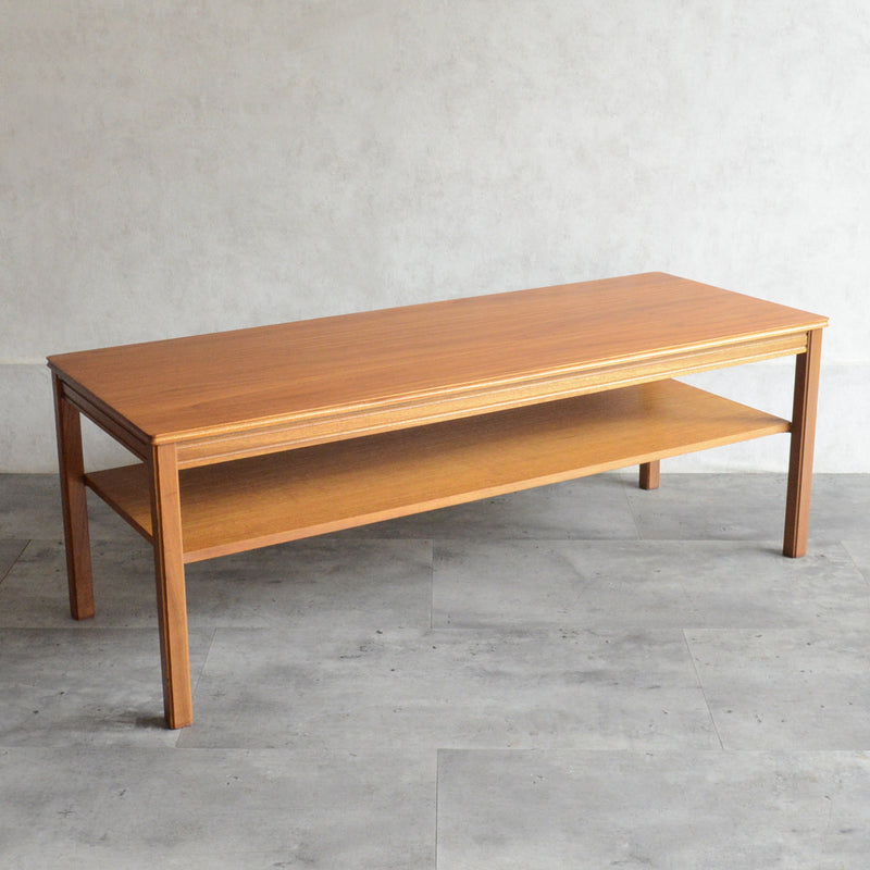 ミッドセンチュリー チーク ローテーブル 64(下棚付)