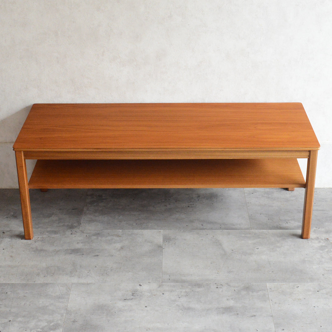 センターテーブル 棚付 ヴィンテージ イギリス ローテーブル ミッドセンチュリー ローテーブル センターテーブル 車輪付 ミッドセンチュリー