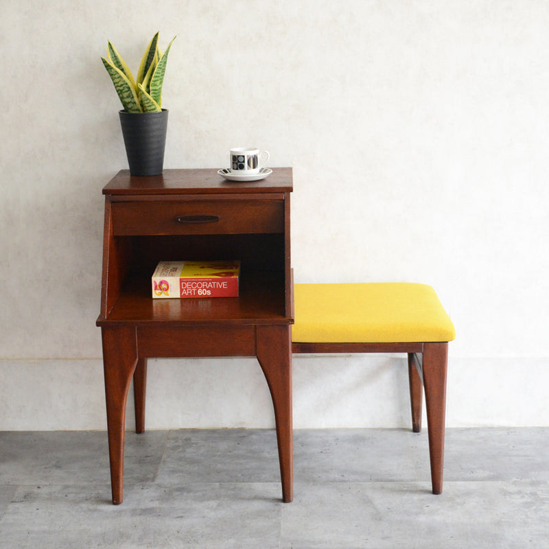 ミッドセンチュリーヴィンテージ 　CHIPPY 　テレフォンベンチ 02（座面収納タイプ)