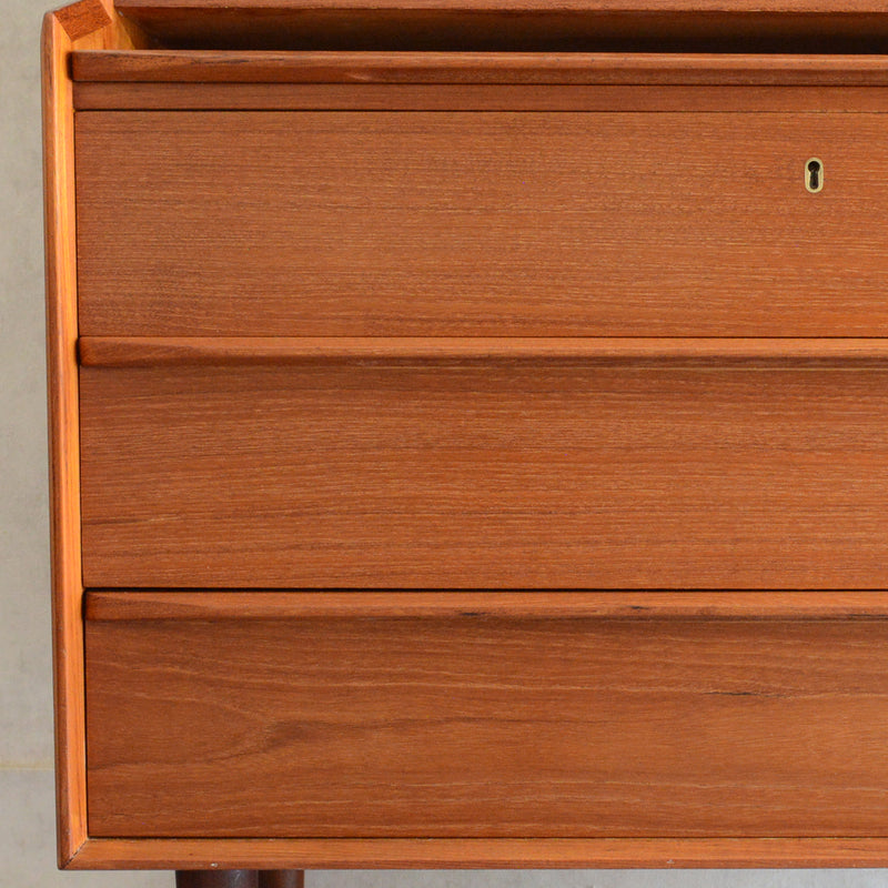 デンマークヴィンテージ　チークビューロー（ミラー付）　D-2