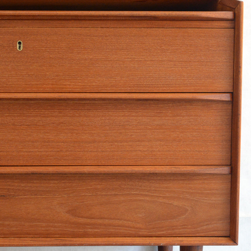 デンマークヴィンテージ　チークビューロー（ミラー付）　D-2