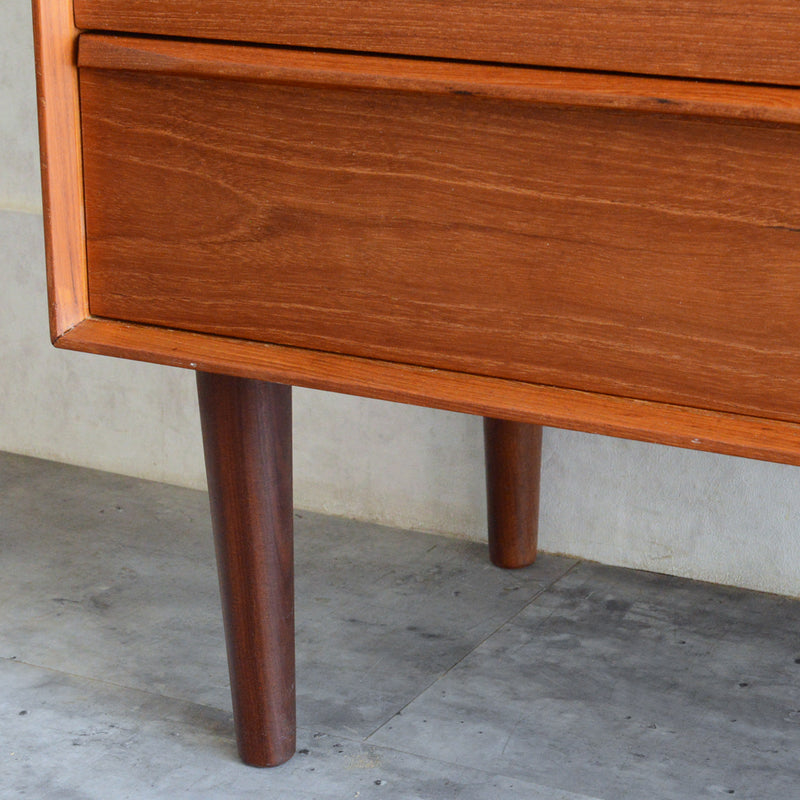 デンマークヴィンテージ　チークビューロー（ミラー付）　D-2