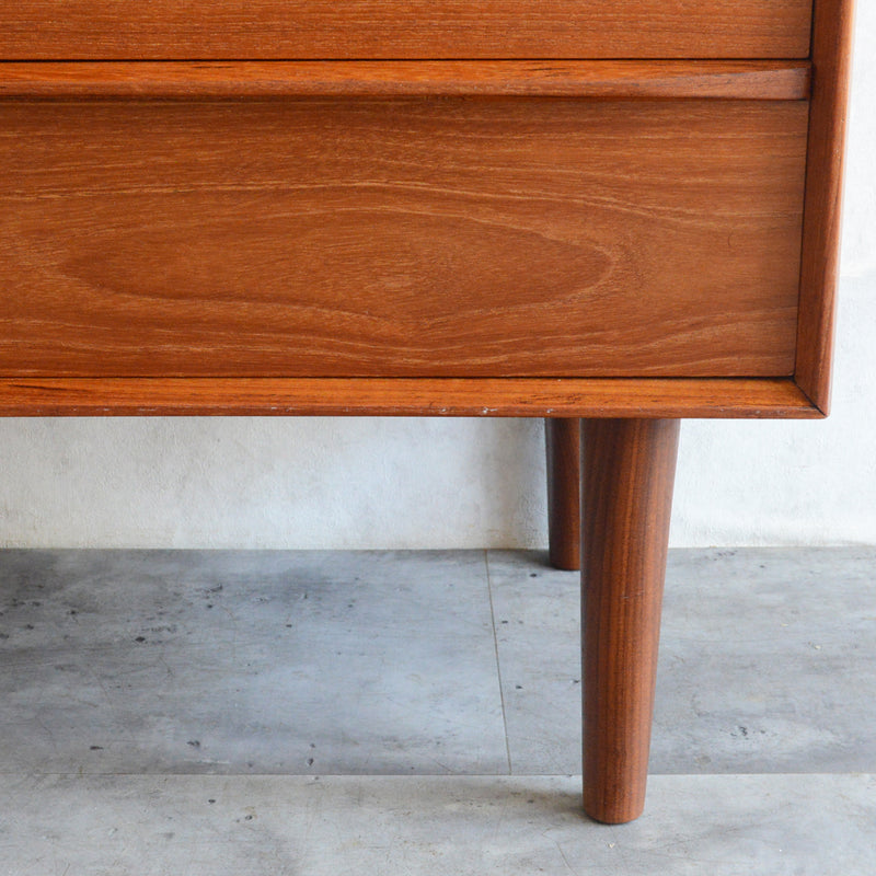 デンマークヴィンテージ　チークビューロー（ミラー付）　D-2