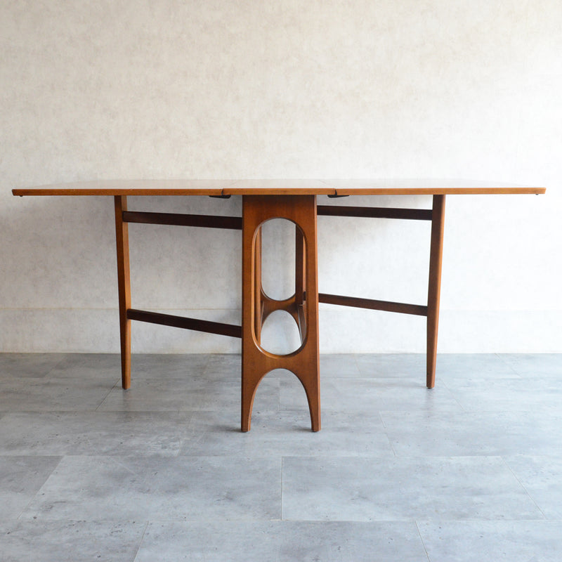 ミッドセンチュリー ヴィンテージ　ゲートレッグダイニングテーブル51 (レクタングル・天板剝離再塗装済）