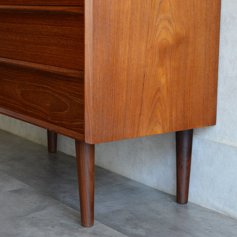 デンマークヴィンテージ　チークビューロー（ミラー付）　D-2