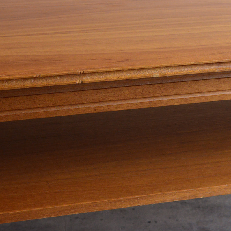 ミッドセンチュリー チーク ローテーブル 64(下棚付)