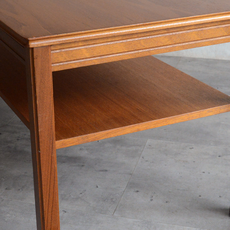 ミッドセンチュリー チーク ローテーブル 64(下棚付)