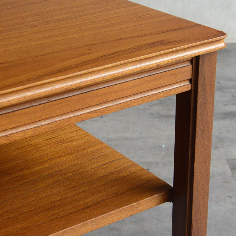 ミッドセンチュリー チーク ローテーブル 64(下棚付)