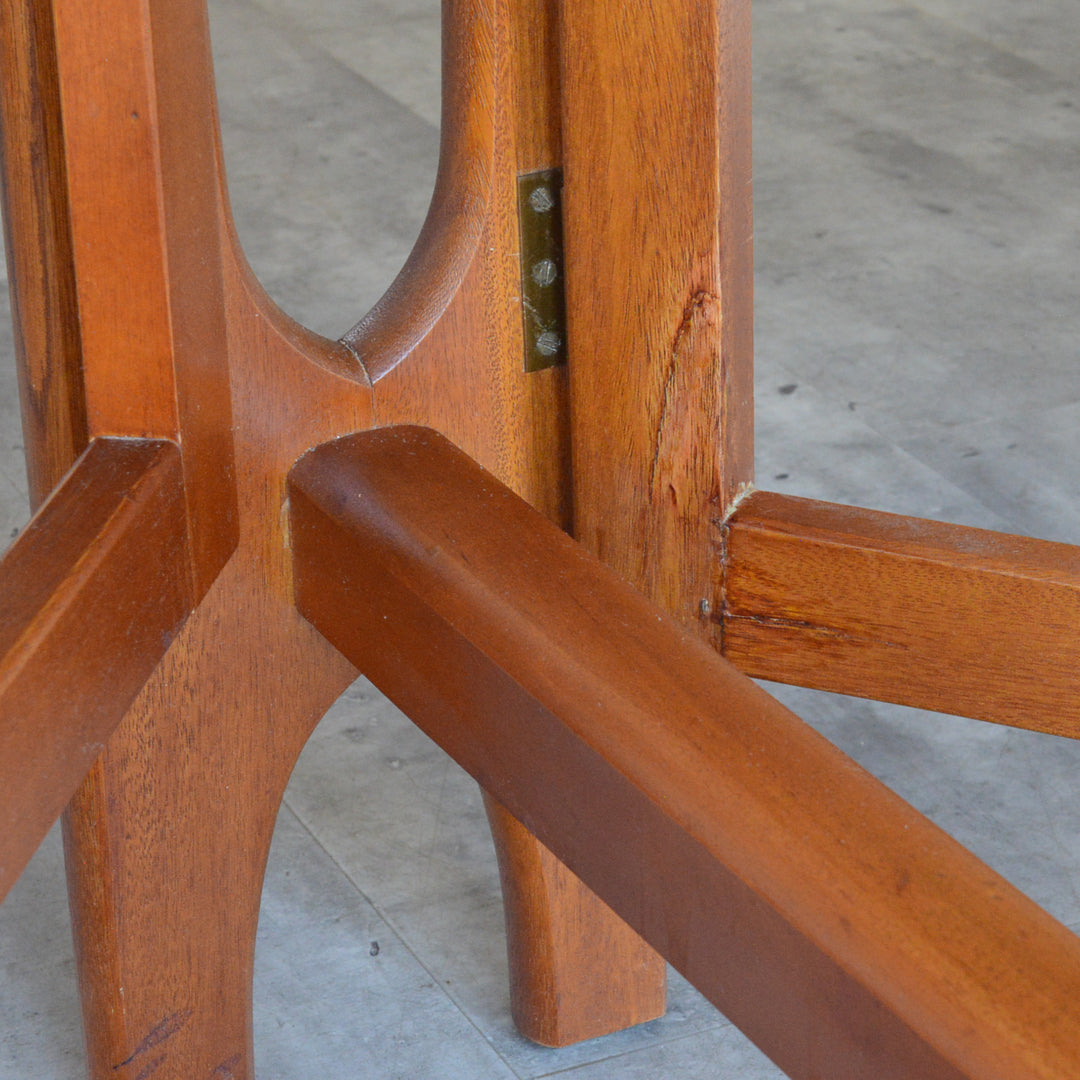 Jentique ジェンティーク　ゲートレッグ ダイニングテーブル 36 (レクタングル・天板剝離再塗装済）