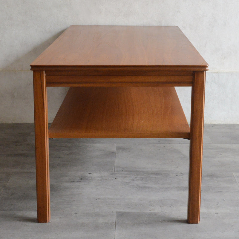 ミッドセンチュリー チーク ローテーブル 64(下棚付)