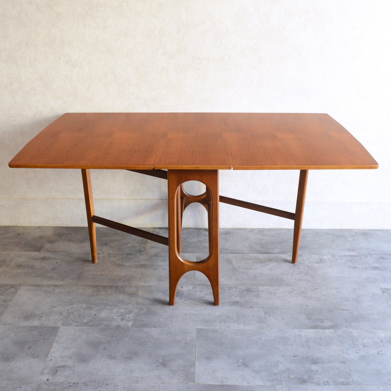 ミッドセンチュリー ヴィンテージ　ゲートレッグダイニングテーブル51 (レクタングル・天板剝離再塗装済）