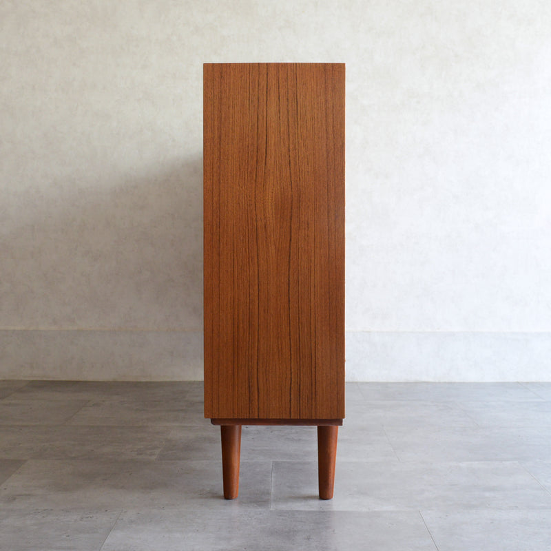 デンマーク ヴィンテージ チーク シェルフ 5-131（抽斗付）