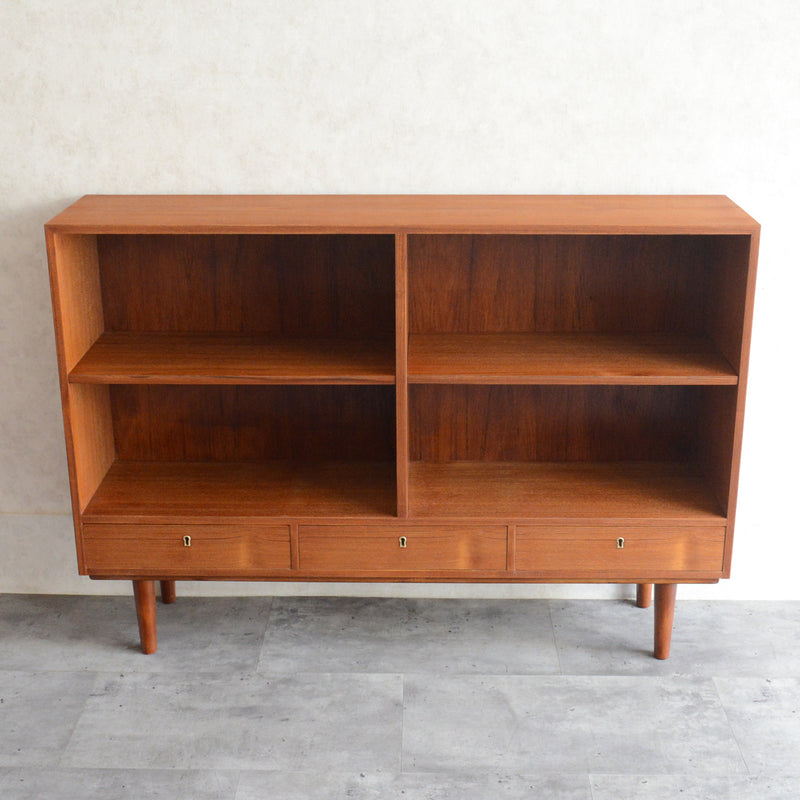 デンマーク ヴィンテージ チーク シェルフ 5-131（抽斗付）