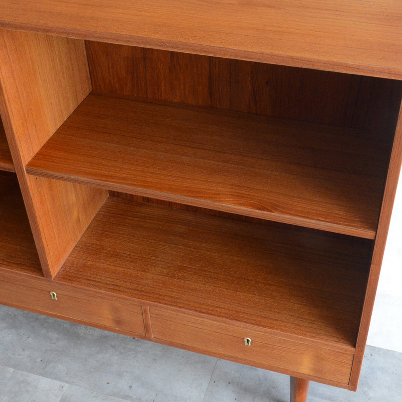 デンマーク ヴィンテージ チーク シェルフ 5-131（抽斗付）