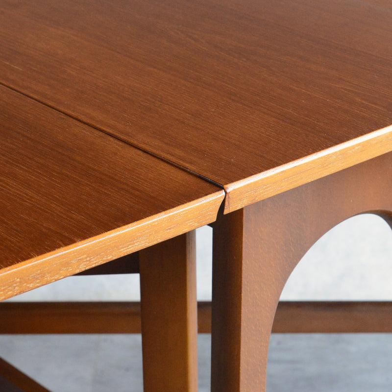 ミッドセンチュリー ヴィンテージ　ゲートレッグダイニングテーブル51 (レクタングル・天板剝離再塗装済）