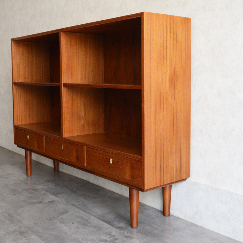 デンマーク ヴィンテージ チーク シェルフ 5-131（抽斗付）