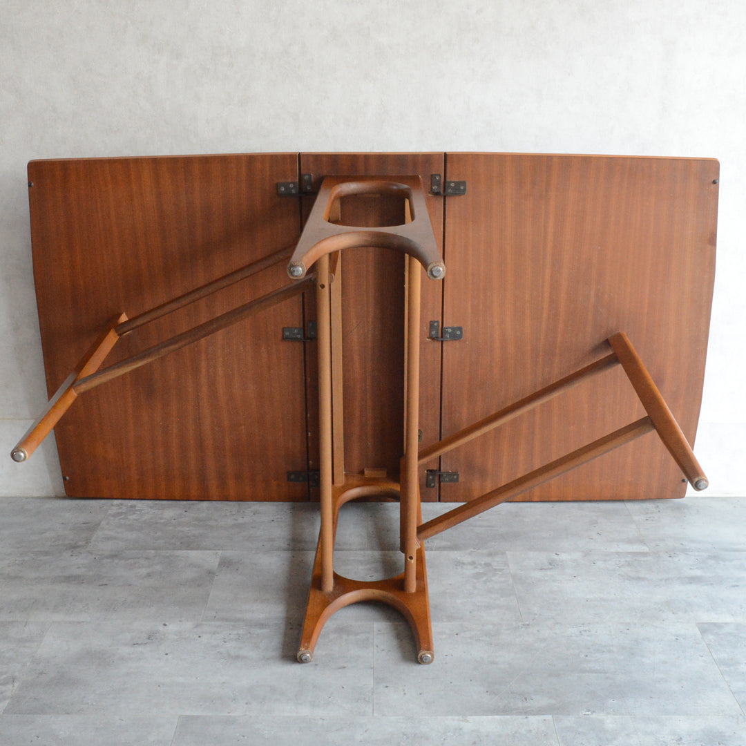 ミッドセンチュリー ヴィンテージ　ゲートレッグダイニングテーブル51 (レクタングル・天板剝離再塗装済）