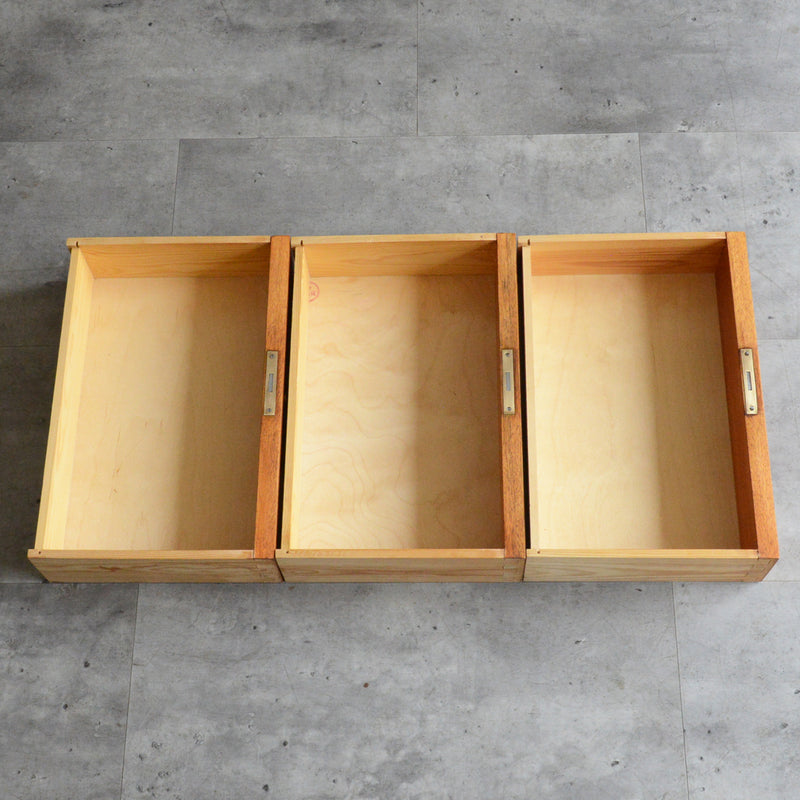 デンマーク ヴィンテージ チーク シェルフ 5-131（抽斗付）