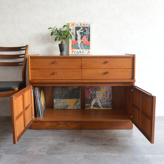 Nathan ネイサン キャビネット/レコードキャビネット 56(天板剥離再塗装済）