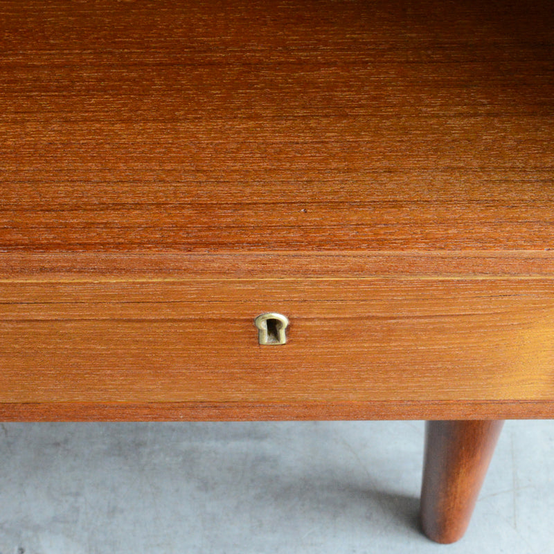 デンマーク ヴィンテージ チーク シェルフ 5-131（抽斗付）