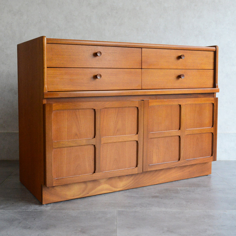 Nathan ネイサン キャビネット/レコードキャビネット 56(天板剥離再塗装済）