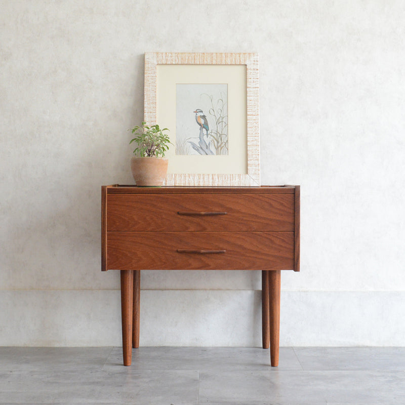 デンマーク ヴィンテージ チーク２段チェスト　5-132