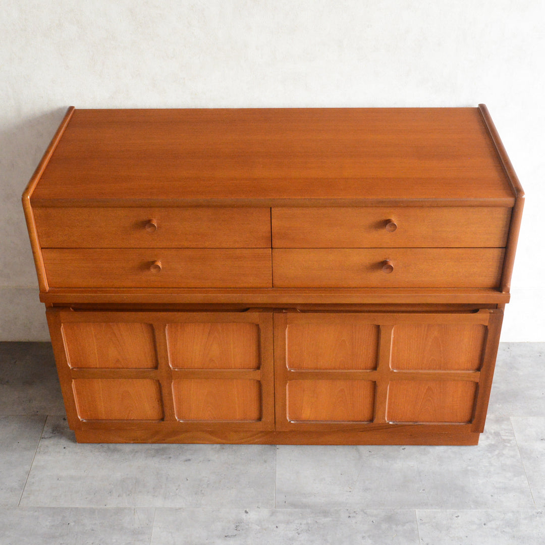 Nathan ネイサン キャビネット/レコードキャビネット 56(天板剥離再塗装済）